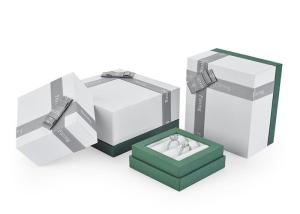 Quality Elegant Luxury Gift Packaging Boxes / Custom Printed Jewelry Boxes Cardboard Material wholesale