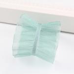 25mm|38mm Wrinkle Edge Polyester Organza Ribbon for DIY Hair Ribbon Bow