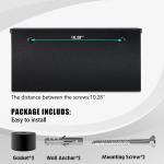 Modern Vintage Post Box Metal Mail Box for Outdoor Package Parcel Wall Mounted