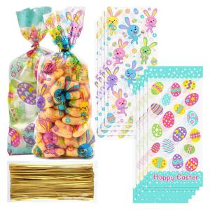 Quality Clear Transparent Plastic Cellophane Party Bag,Easter Cello Treat Bags wholesale
