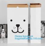 le sac en papier bag, Kraft Paper Storage Linen Bag Kids Toys Clothing Organizer