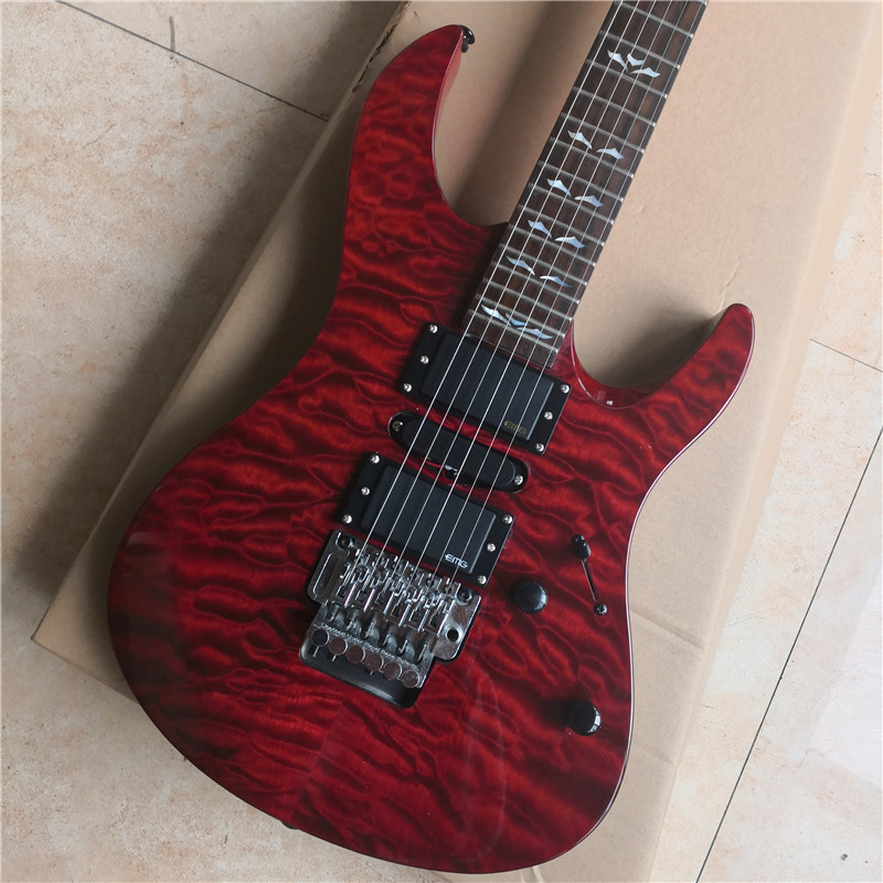 High quality Customized 6 string electric guitar color is optional cedar body rosewood fingerboard basswood back side