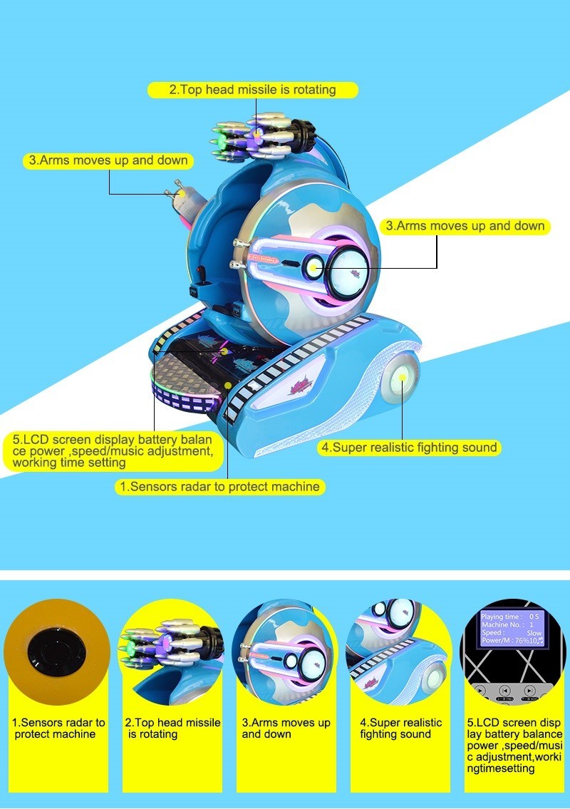 Exciting Driving Robot Commercial Kids Arcade Machine For Fairground
