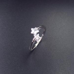 Quality Elegant 925 Silver Jewelry Sterling Silver Cubic Zirconia Wedding Ring Sets wholesale