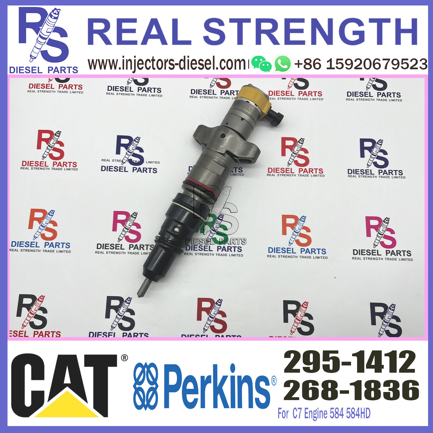 Diesel Common Rail Fuel Injector Assembly 2951412 295-1412 in stock 295-1412