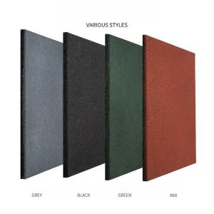 China 20X20X1 Interlocking Tiles Red Heavy Duty Rubber Horse Exercise Mats, Non-Slip Protective Training Rubber Mats on sale