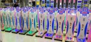 Quality Durable Coin Operated Luggage Scales With Large Platform 34cm×58cm×125cm wholesale