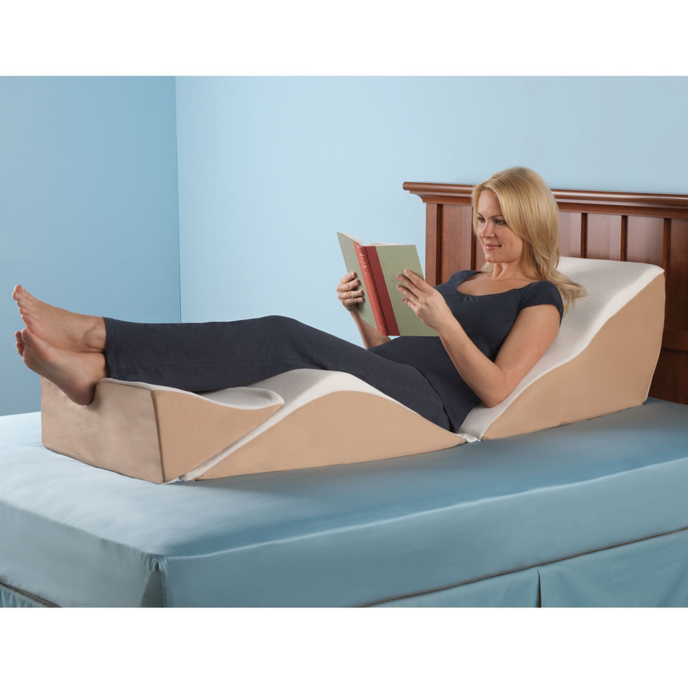 Bed Wedge 3 Packs Back Support Memory Foam Pillow Good for Reading