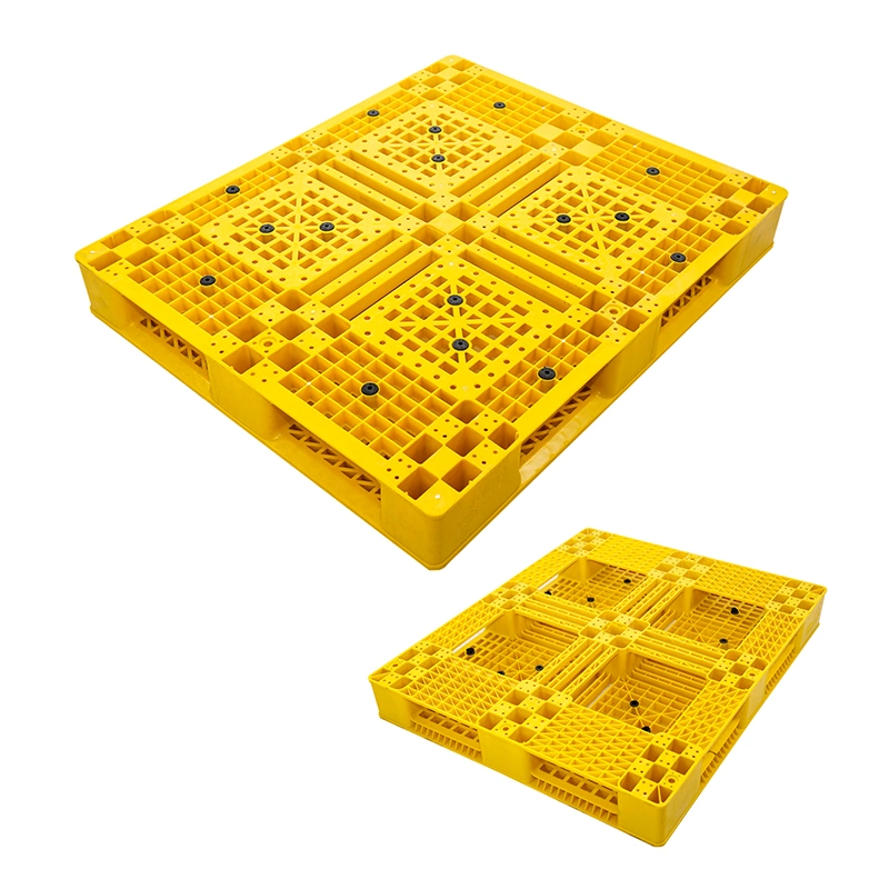 120X100 Industrial Blue Red Green Stackable Storage HDPE Euro Heavy Duty Plastic Pallet