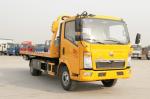HOWO 4x2 Flat Bed Wrecker Towing Truck Euro 2 / Recovery Vehicle