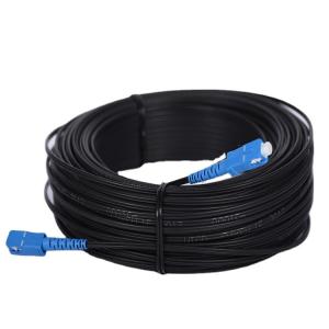 Quality GJYXFCH-1B6-SM SC/UPC 100M 1 core 2mm*5mm FRP Steel wire Indoor Outdoor Fiber Optic Cable G657A LSZH Ftth Drop Cable wholesale