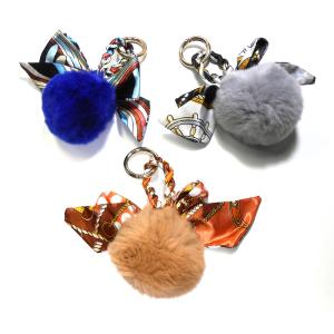 Quality Lightweight Fluffy Pom Poms Keychain wholesale