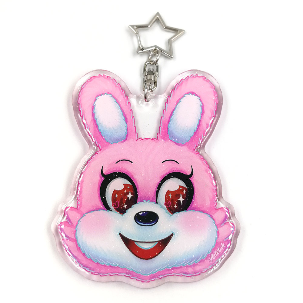 Custom Double Side Printing Resin Epoxy Glitter Clear Anime Flower Boy Acrylic Charms Keychains