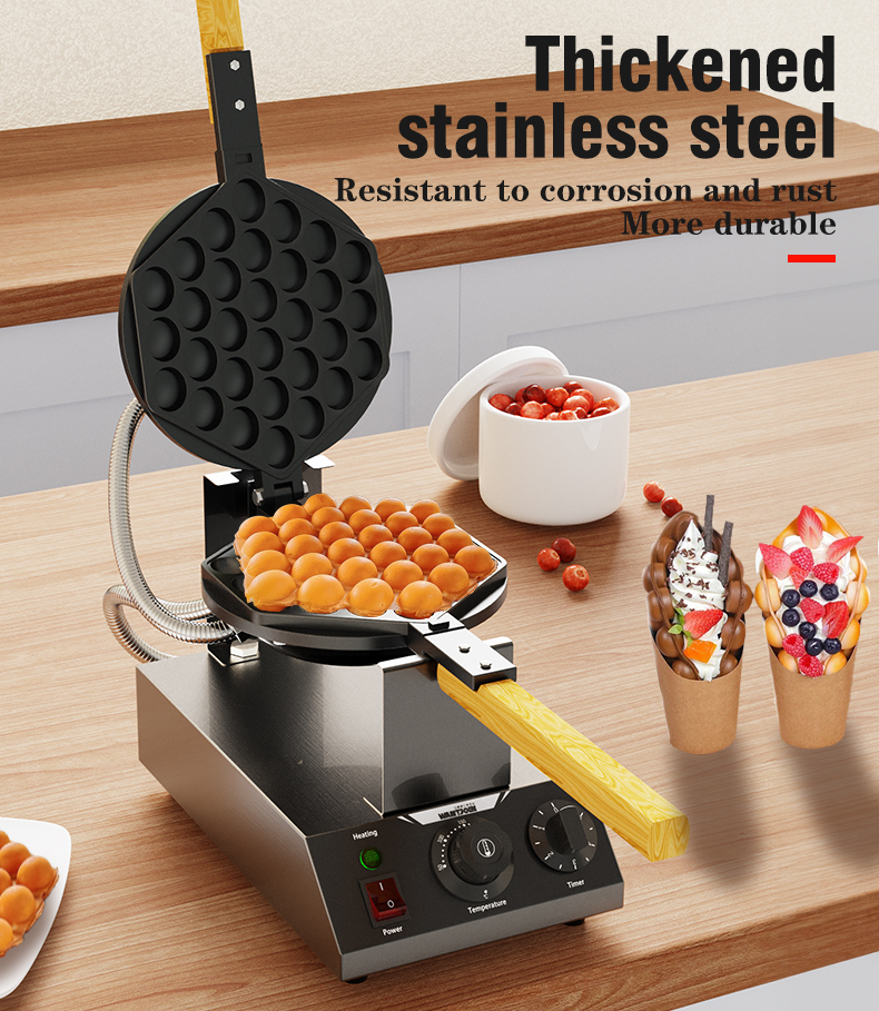 Commercial Snack Machine Electric Egg Cake Pancake Puff Maker Seed Machine Waffle Maker