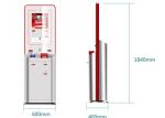21.5" Self Service Ticket Vending Machine Ordering Kiosk for Fast Food