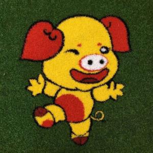 Quality Cleaning Artificial Turf Grass For Kindergarten Lovely Animal Pattern wholesale