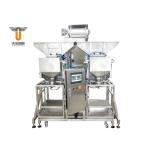 50bpm Inclined Conveyor Machine With Hopper Puffed Food Acrylic Cabinet