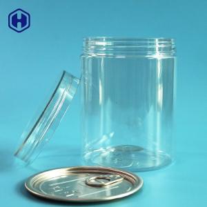 Quality Screw Lid Type Clear Plastic Cans 16OZ 500ML With Aluminium EOE Top wholesale