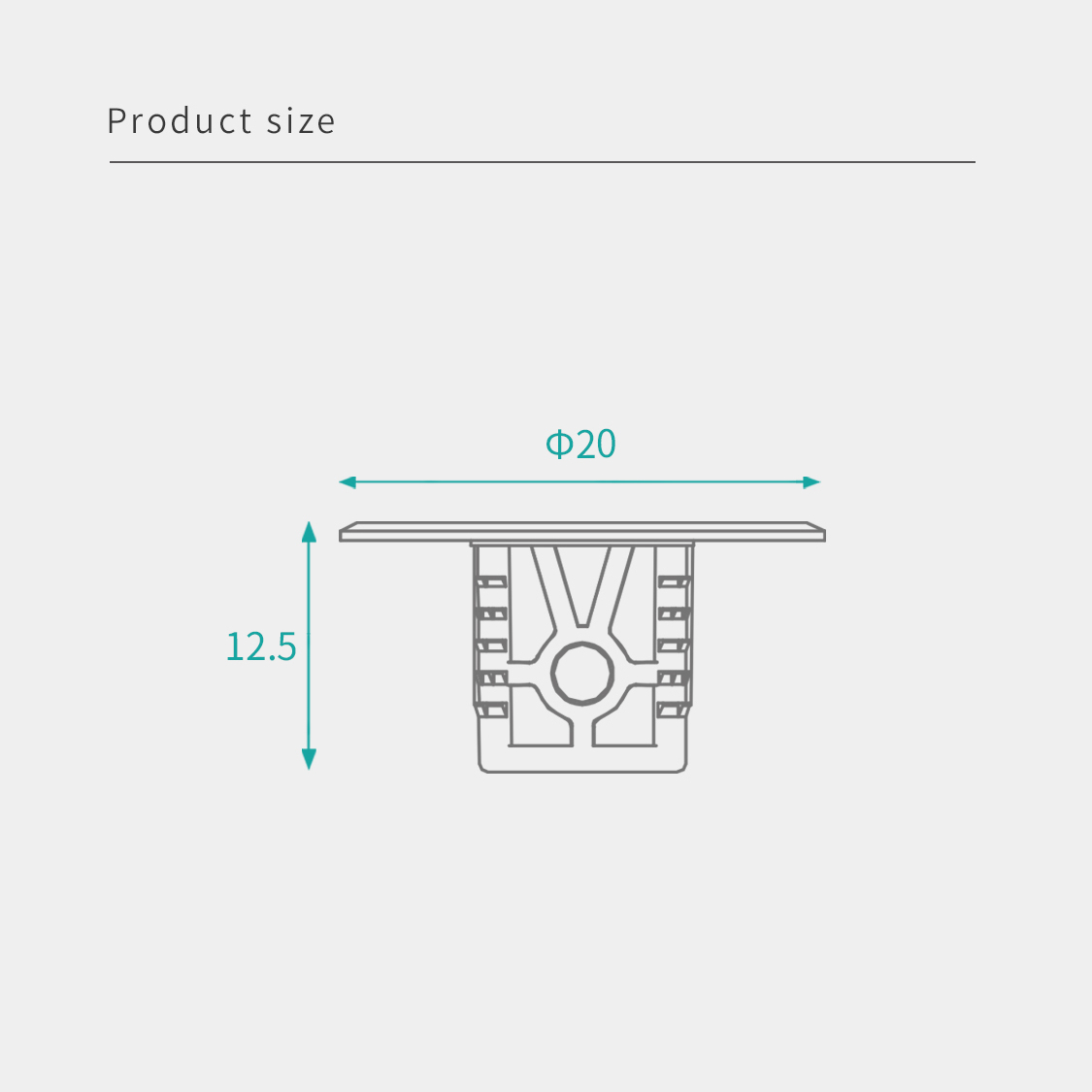 20*12.5mm Shelf Holder Pegs White Bedroom Furniture Connecting Fitting