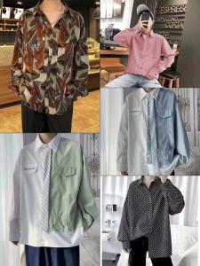 Quality Cotton Polyester Polo Dress Shirts Fashion Long Sleeve Casual Wear Kcs25 wholesale