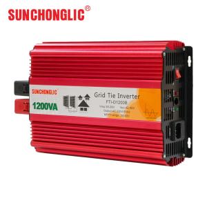 Quality 50Hz 260VAC 1200va 2kw Grid Tie Inverter LCD Display Grid Tied Pv Inverter wholesale