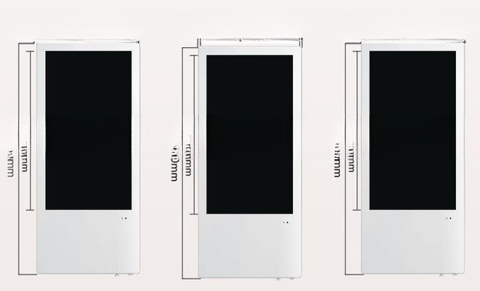 super thin 4G wifi network 21.5" 22" inch LCD android advertising TV for elevator