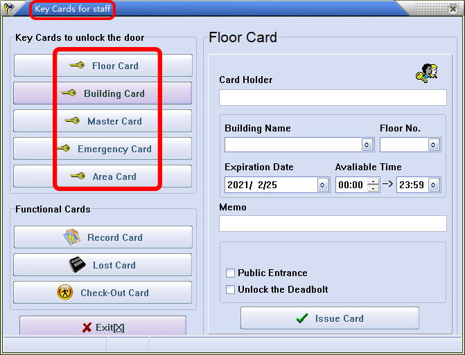 MF1 T57 RFID Card Hotel Smart Door Locks With Management Software System