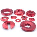 High Precision Red Powder Coated ATV Parts for UTV Shock Absorbers and