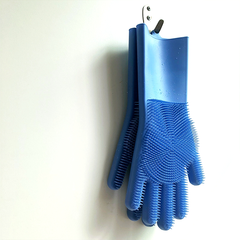 Best Amazon Hot Heat Resistant Kitchen Five Finger Barbecue Grilling Rubber Silicone Oven Reusable Cooking BBQ Glove for cooking