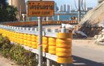 Rolling Guard Rail System Traffic Safety EVA PU Highway Roadway Roller Barriers
