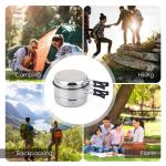 Modern Stainless Steel Outdoor Camping Cookware For Picnic