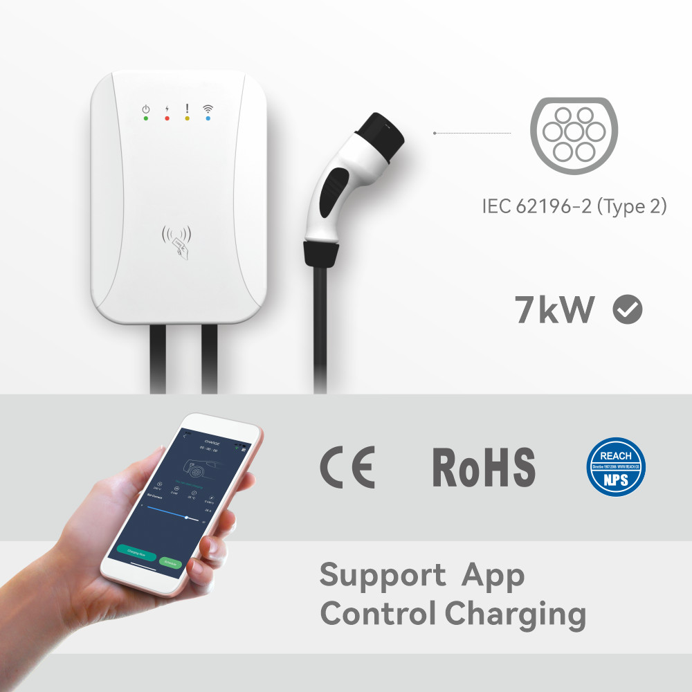 11 Kw Ev Charger Mounted Pole OCPP Electric Car Charging Wall Box
