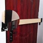 Silver Heavy Duty Door Barricade Brackets Open Bar Security Holder Bracket