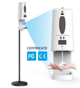 Quality Alcohol Sanitizer Automatic Spray Dispenser Touchless Floor Stand wholesale