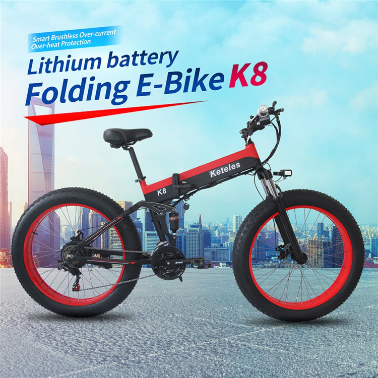 48v Ebike Fat 26 Aluminum Alloy Frame 1000W Brushless Geared