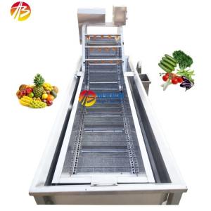Quality Industrial Fruit Seafood Cleaning Machine with Advanced Bubble Washing Technology wholesale