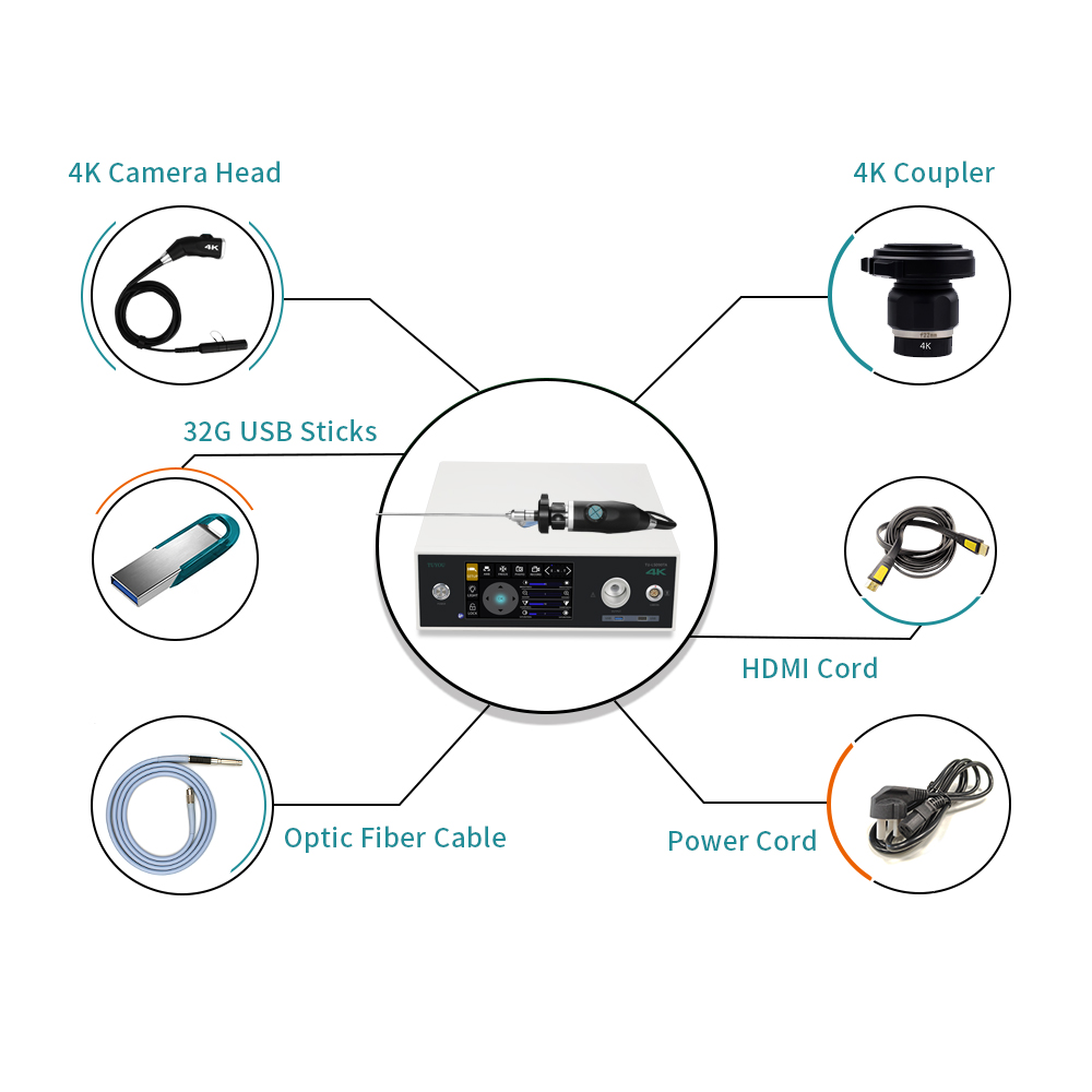 7 Inches Touchscreen Medical 4k Endoscope Camera System for Hospital General Surgery