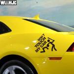 Die Cut Self Adhesive Sticker Labels For Car Body Decoration