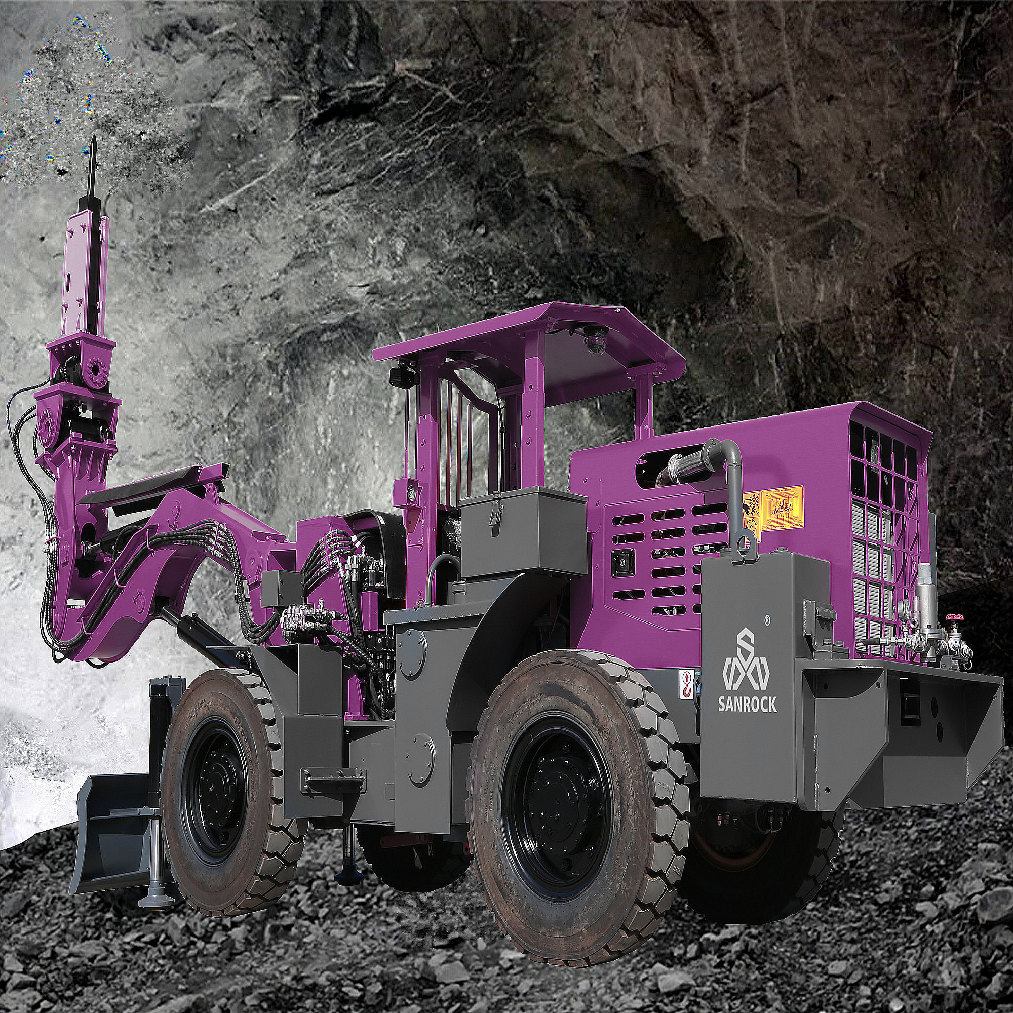 Scaling Drilling Rig Tunnel Scaler Breaker Mining Machine Hydraulic Jumbo Drilling Rig