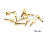 Golden Plated Dental Screw Post / Pin in Bulk , tooth dental implant screw