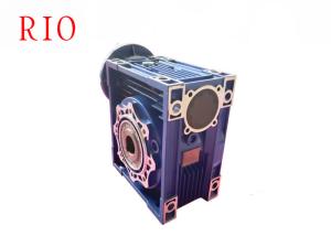 Quality Nmrv Method Aluminum Worm Gear Reducer Rv75 Blue Color Large Speed Ratio Range wholesale