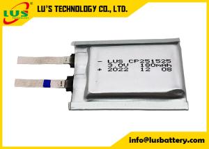 Quality LiMnO2 Ultra-Thin Cell 3V CP251525 Battery 180mah Lithium Manganese Dioxide Cell 251525 wholesale