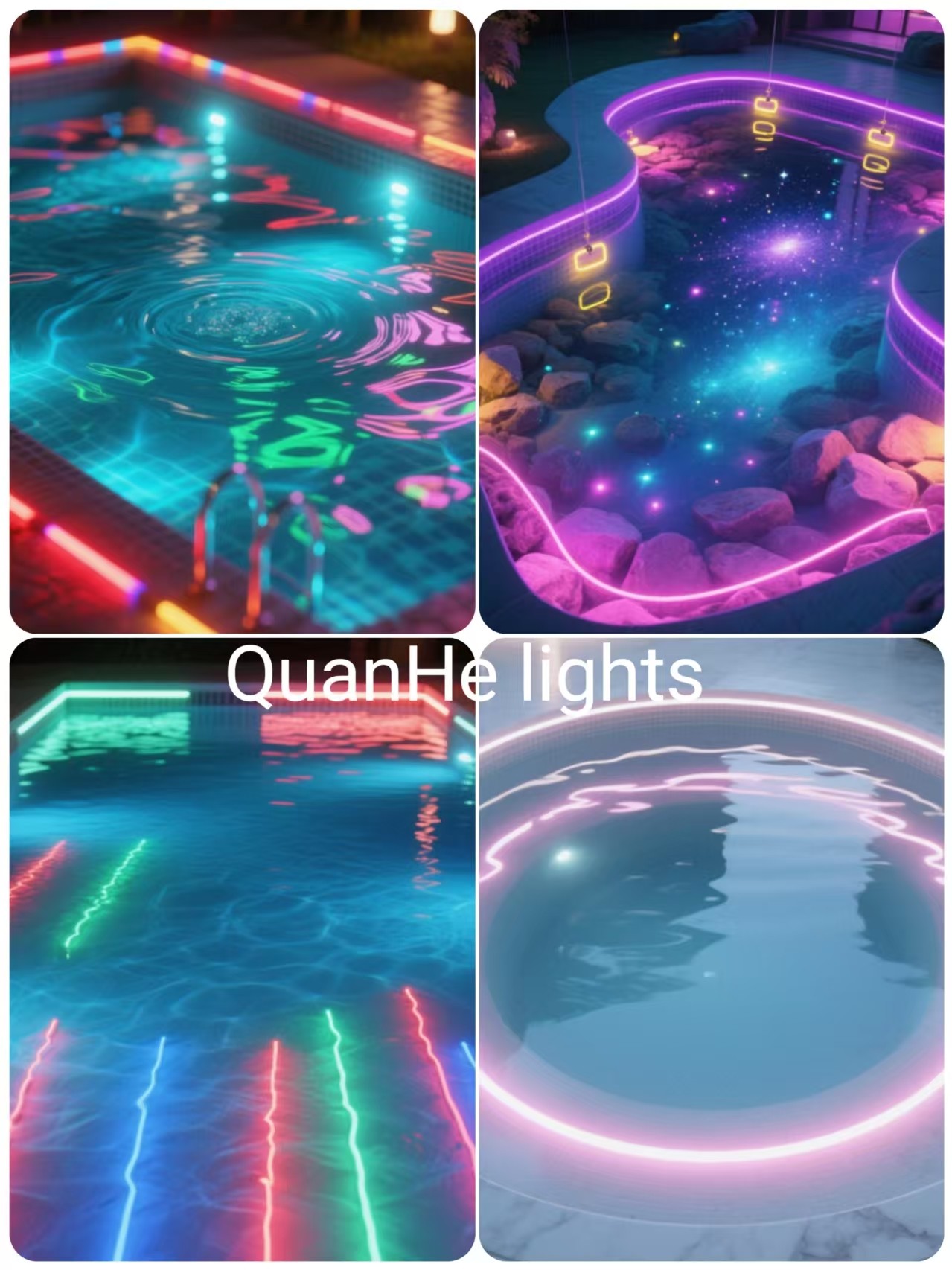 IP68 Waterproof Neon Flex Rope Light DC24V LED Neon Lights For Swimming Pool