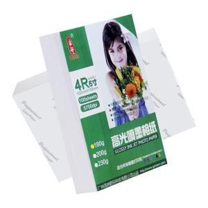 Quality 4R 180 Gsm Glossy Photo Paper For Photo Print Cast Coated Dust Resistant wholesale