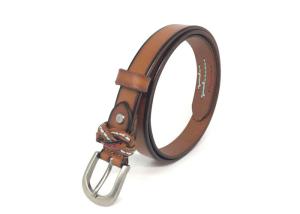 Quality Hand Stitching Brown 23mm Women's Fashion Leather Belts wholesale
