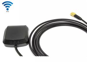 Quality High Gain 25dbi GSM Universal Vehicle Gps Antenna Black Color With Sma Connector wholesale
