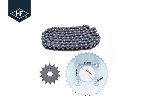 Water Resistant Drive Chains And Sprockets , Fast Sportbike Chain And Sprocket