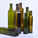 250ml 300ml Green Glass Round Kitchen Olive Oil Bottle with Pull-Ring Sealing