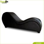 Ergonomic Leather Sex Sofa Chair 170cm Length Adult Couple Wooden PU