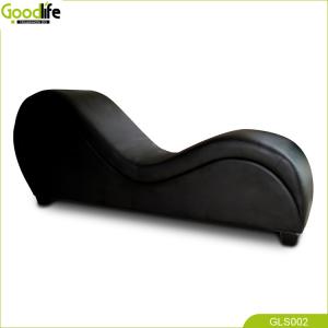 Quality Ergonomic Leather Sex Sofa Chair 170cm Length Adult Couple Wooden PU wholesale